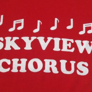 Vintage 1990s Skyview Chorus Red T-Shirt M