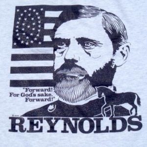 Vintage 1980s Civil War Reynolds Gettysburg Gray T-Shirt