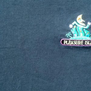 Vintage 1990s Pleasure Island WDW Black Cotton T Shirt XL