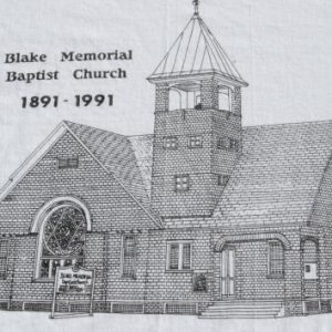 Vintage 1991 Blake Memorial Baptist Church White T Shirt XL