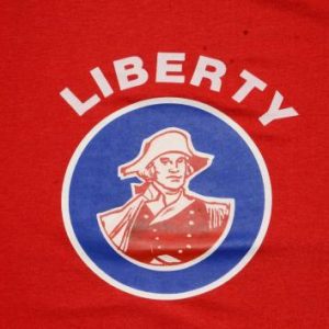 Vintage 1980s Liberty Patriot Power Red T-Shirt M