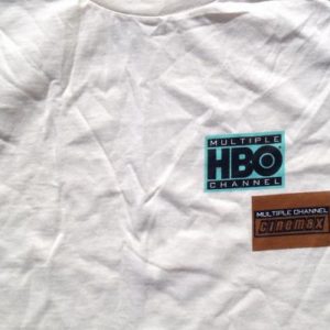 Vintage 1990s HBO Cinemax Beige T-Shirt XL