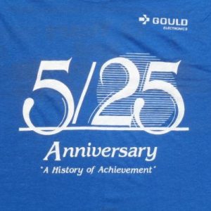 Vintage 1980s Blue Gould Electronics T-Shirt S/M