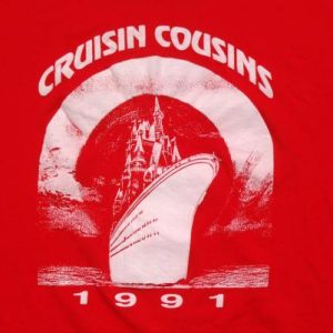 Vintage 1990s Cruisin Cousins Red T-Shirt XL Screen Stars