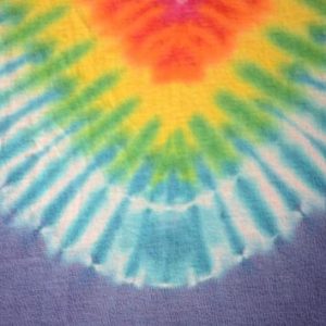 Vintage 1980s Multicolor Tie Dyed Cotton T-Shirt M/L