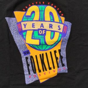 Vintage 1990s Northwest FolkLife Festival Seattle T-Shirt XL