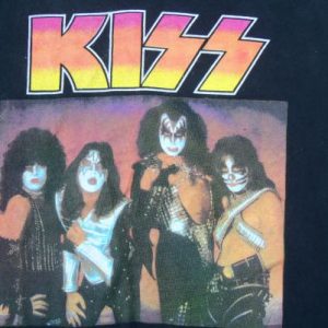 Vintage 1991 KISS Eric Carr Tribute Black T Shirt L