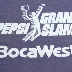 Vintage 1970s Grand Pepsi Slam Boca Navy Blue T Shirt S