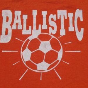 Vintage 1990s Orange Soccer T Shirt L/XL