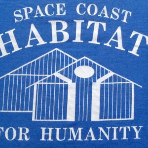 Vintage 1980s Space Coast Habitat For Humanity T-Shirt M/S