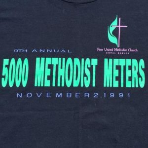 Vintage 1990s 5000 Methodist Meters Black T-Shirt L