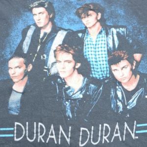 Vintage 1980s Duran Duran New Wave Black T Shirt S/M