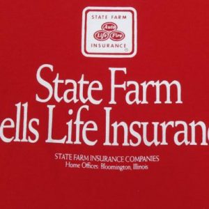 Vintage 1990s State Farm Life Insurance Red T-Shirt XL