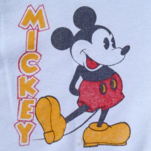 Vintage 1980s Mickey Mouse Disney Florida White Sweat Shirt