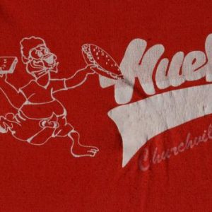 Vintage 1980s Hueys Churchville NY Red T-Shirt M