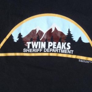 Vintage 1990s Twin Peaks Black T-Shirt M Stedman David Lynch