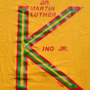 Vintage 1990s Martin Luther King Yellow T-Shirt L