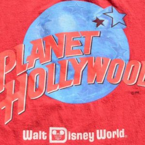 Vintage 1990s Planet Hollywood WDW Red Souvenir T-Shirt