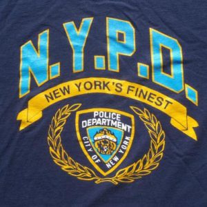 Vintage 1980s New York Police Department NYPD Blue T-Shirt L