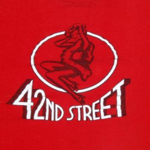 Vintage 1980s 42nd Street Broadway Musical Red T Shirt S/M