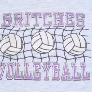 Vintage 1990s Britches Volleyball Heather Gray T-Shirt XL