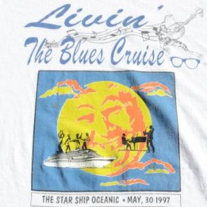 Vintage 1997 Blues Cruise Cotton T Shirt L