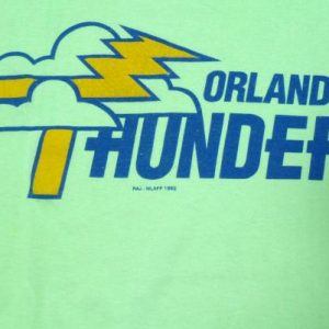 Vintage 1990s Orlando Thunder WLAF Football Green T-Shirt L