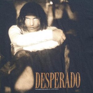 Vintage 1995 Desperado Antonio Banderas Movie Black T Shirt