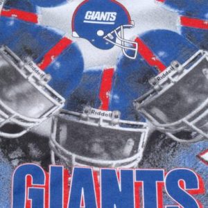 Vintage 1990s White New York Giants Huddle Cotton T Shirt XL