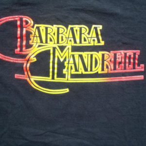 Vintage 1980s Barbara Mandrell Black Cotton T-Shirt XL