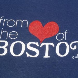 Vintage 1980s Navy From the Heart of Boston T-Shirt M