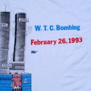 Vintage 1993 World Trade Center Bombing White T-Shirt XL