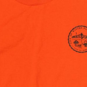 Vintage 1990s Winter Park City of Homes Orange T-Shirt XXL