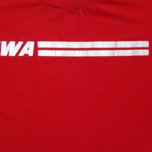 Vintage 1980s TWA Trans World Airlines Logo T Shirt L