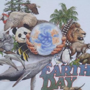 Vintage 1989 Earth Day T-Shirt L