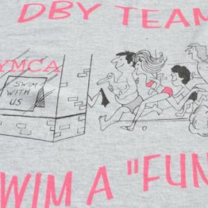 Vintage 1990s DBY YMCA Swim Team Heather Gray T Shirt M