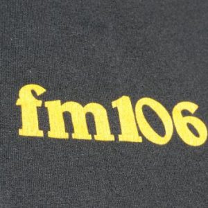 Vintage 1980s WELE FM 106 Black T-Shirt XL