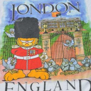 Vintage 1980s Garfield in London T-Shirt L/XL