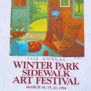 Vintage 1994 Winter Park Florida Art Festival White T-Shirt