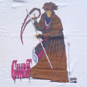 Vintage 1990s Gambit X-Men Marvel Comic Book T-Shirt L