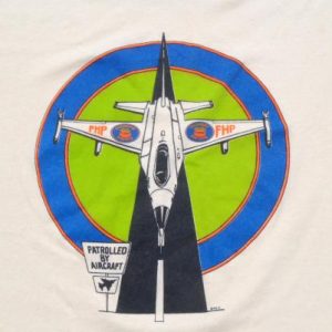 Vintage 1990s Florida Highway Patrol Airplane T-Shirt XL