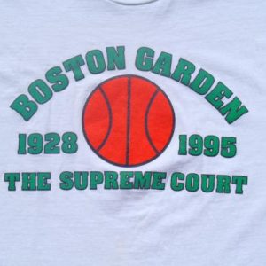 Vintage 1990s Boston Garden The Supreme Court Cotton T-Shirt