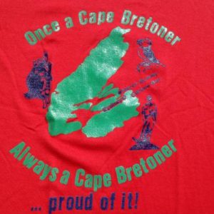 Vintage 1990s Cape Breton Canada Red T Shirt S