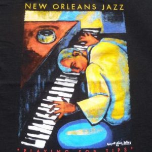 Vintage 1994 New Orleans Jazz Festival Black T-Shirt L