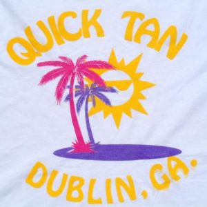 Vintage 1990s White Quick Tan Dublin Georgia T Shirt XL