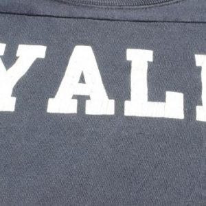 Vintage 1980s Yale University Long Sleeved Jersey T Shirt L