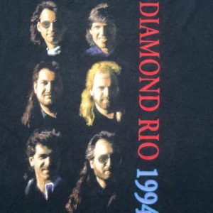 Vintage 1994 Diamond Rio Concert Tour Black T-Shirt XL