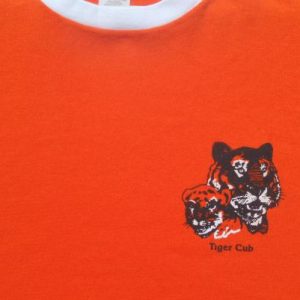 Vintage 1990s Tiger Cub Scouts Orange Ringer T-Shirt M