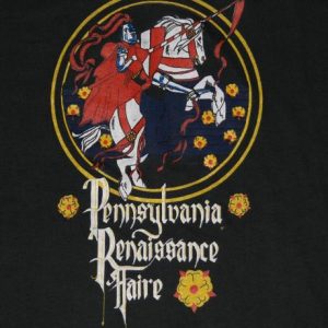 Vintage 1980s Pennsylvania Renaissance Knight T-Shirt