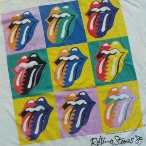 Vintage 1980s ROLLING STONES Concert Tour Steel Wheels Shirt